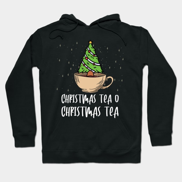 Tea Drinker Funny Christmas Gift Hoodie by Anassein.os